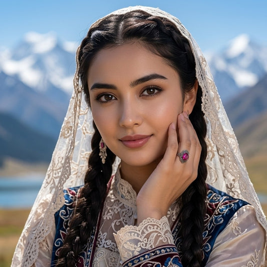 Ruby Marcasite Size 7.5 Ring (Sterling Silver 925)