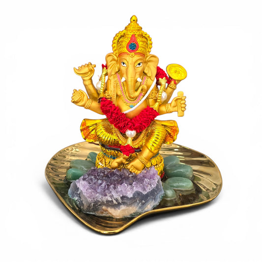The Golden Ganesha Wealth Manifestation Altar