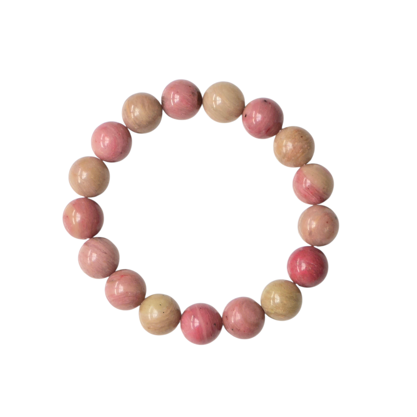 Rhodochrosite Bracelet (Approx. 10mm Beads · 15cm)