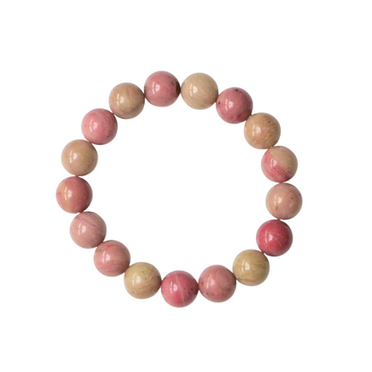 Rhodochrosite Bracelet (Approx. 10mm Beads · 15cm)
