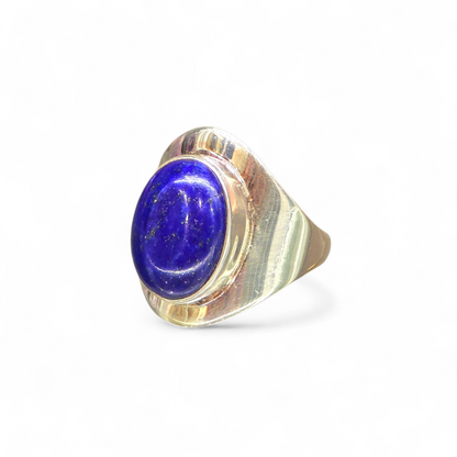 Lapis Lazuli Size 9 Ring (Sterling Silver 925)