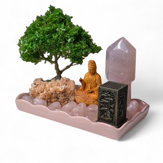 Compassion & Harmony: Kwan Yin Energy Balancing Arrangement (Incense Altar)