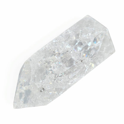 Fire & Ice (Crackle) Quartz Tower