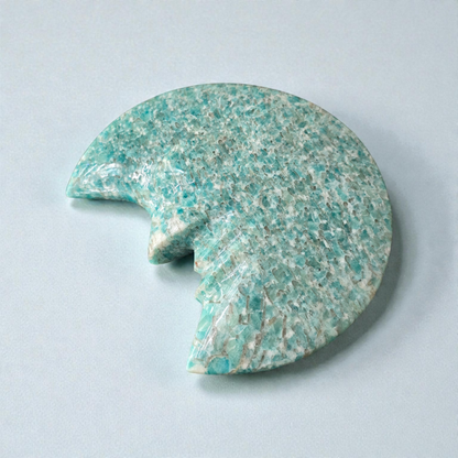 Amazonite Crescent Moon Face