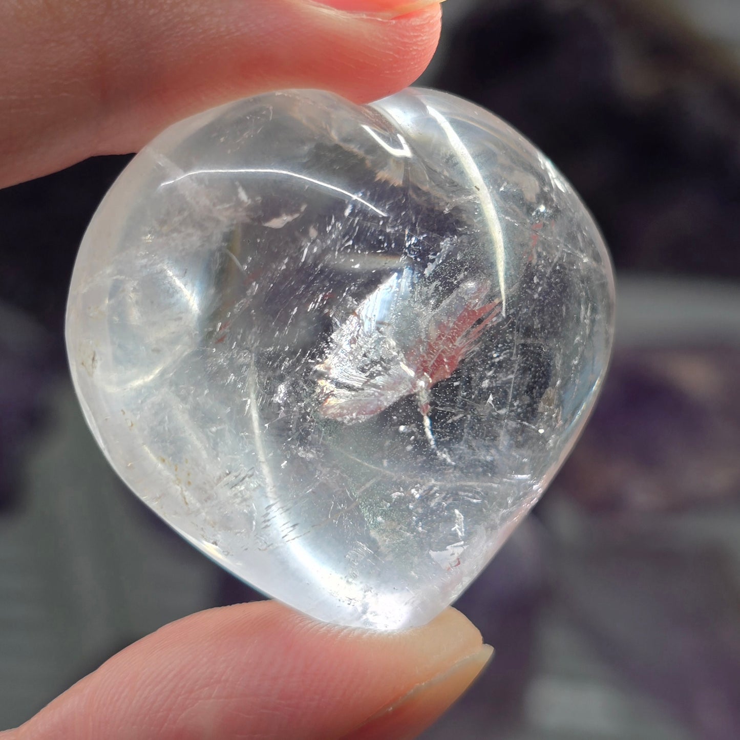 Clear Quartz Polished Heart #2