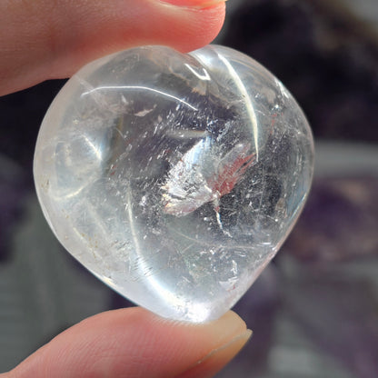 Clear Quartz Polished Heart #2