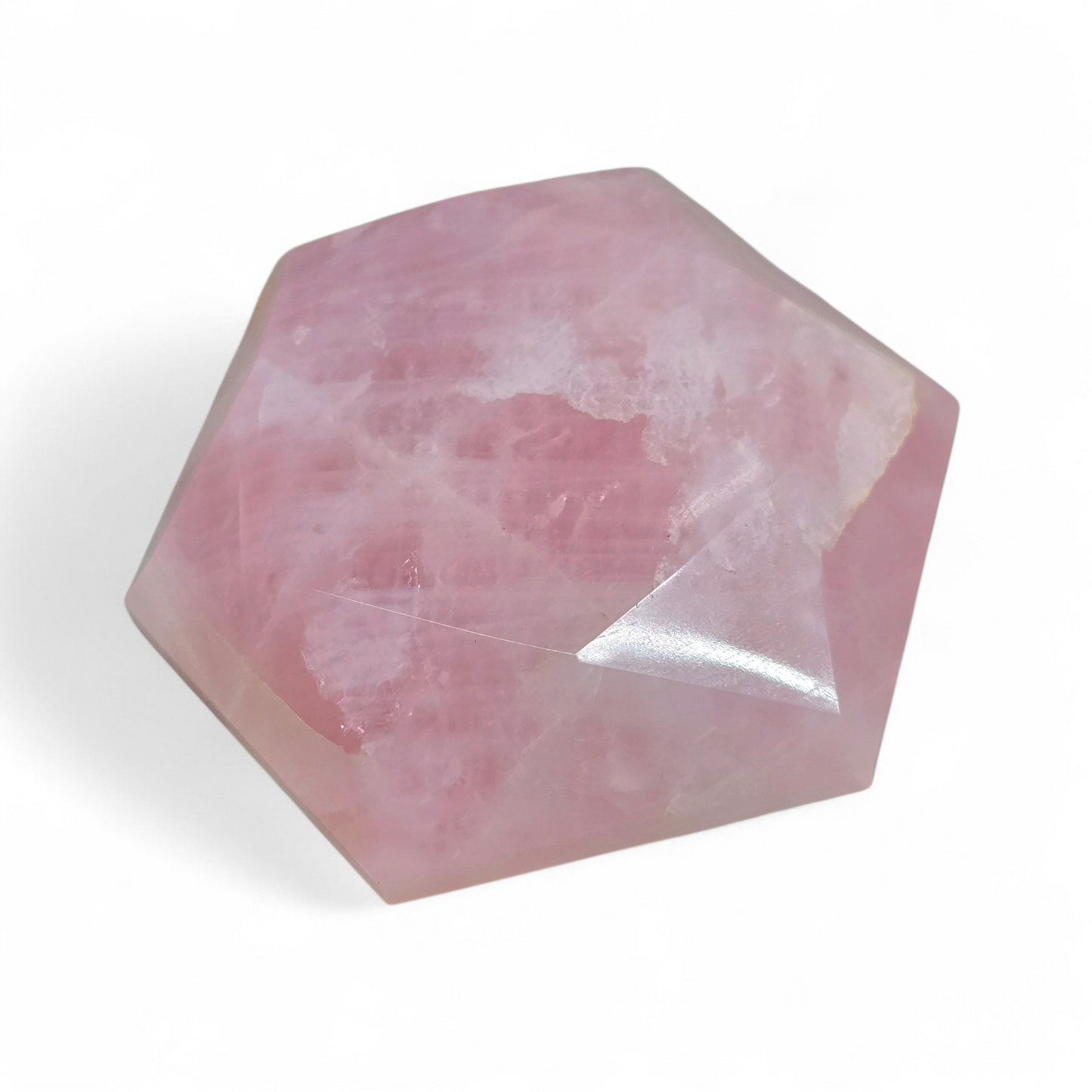 Hexagonal Star Shaped Rose Quartz #1