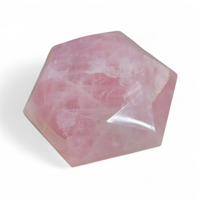 Hexagonal Star Shaped Rose Quartz #1