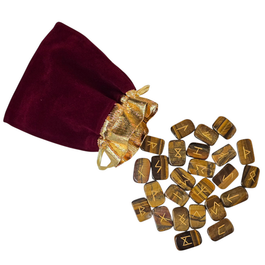 Tiger's Eye Crystal Runes