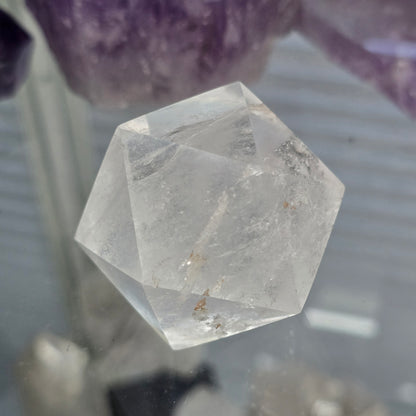 Emotional Flow & Pure Light: Clear Quartz Icosahedron