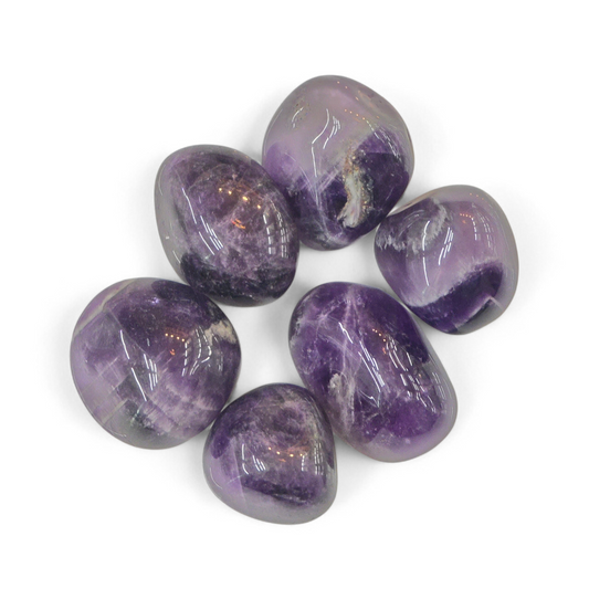 Chevron Amethyst Large Tumble Stone (AAAA Grade - Brazil)