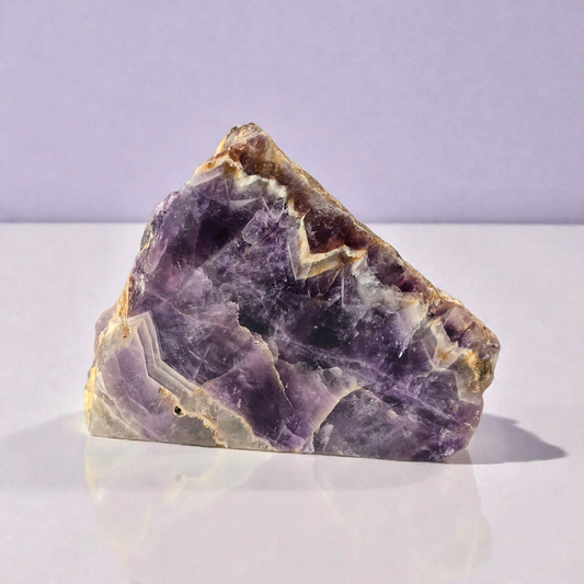 Chevron Amethyst Slab (Polished)