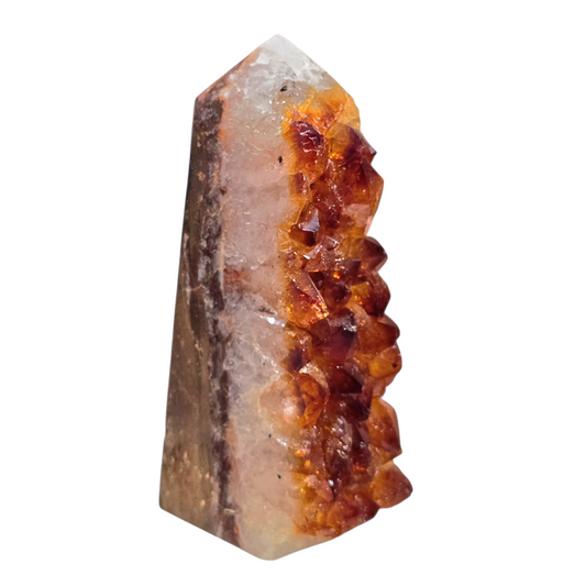 Solar Energy & Manifestation: Citrine Cluster Obelisk