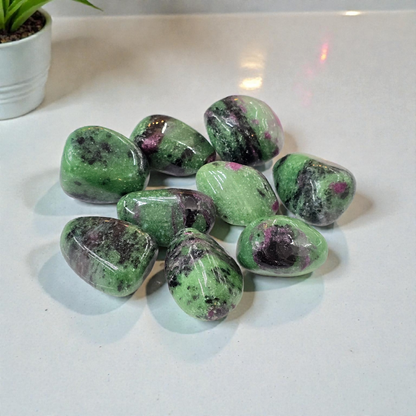 Ruby Zoisite Tumble Stone (AA Grade)