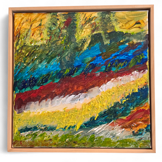 Whispers of the Wild: River of Turbulent Tranquility – Original Colour Therapy Art