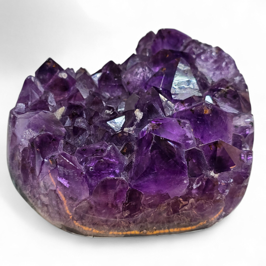 Royal Devotion: Premium Grade Amethyst Heart Cluster