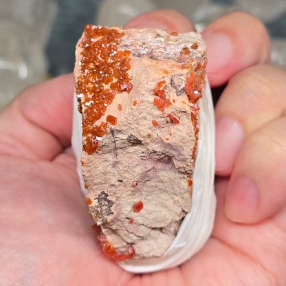 The Spark of Endurance: Raw Vanadinite Crystal Specimen
