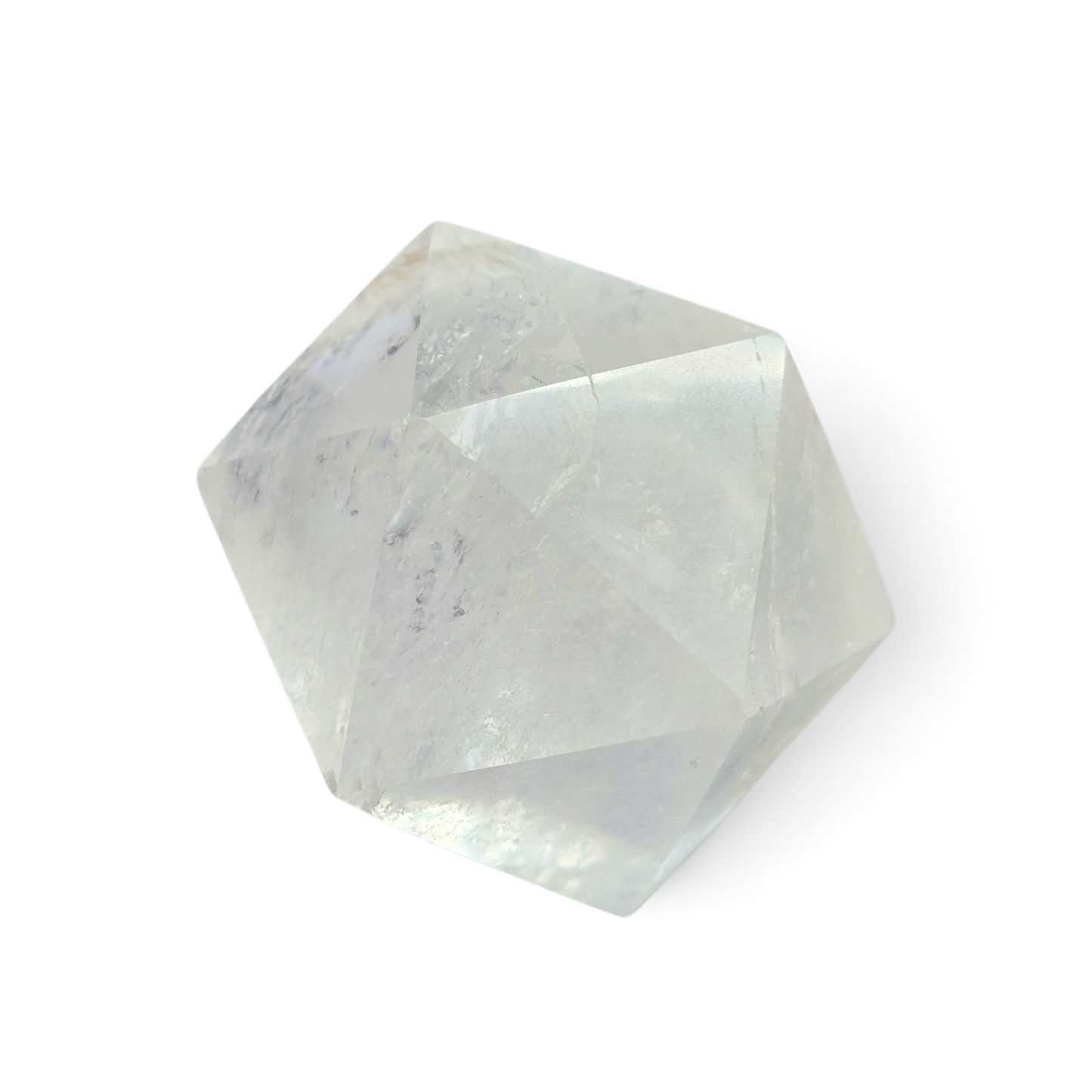 Emotional Flow & Pure Light: Clear Quartz Icosahedron
