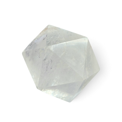 Emotional Flow & Pure Light: Clear Quartz Icosahedron