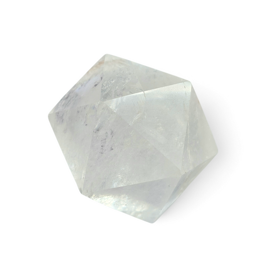 Emotional Flow & Pure Light: Clear Quartz Icosahedron