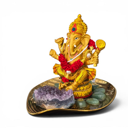 The Golden Ganesha Wealth Manifestation Altar