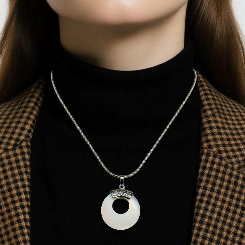 Opalite Circular Pendant