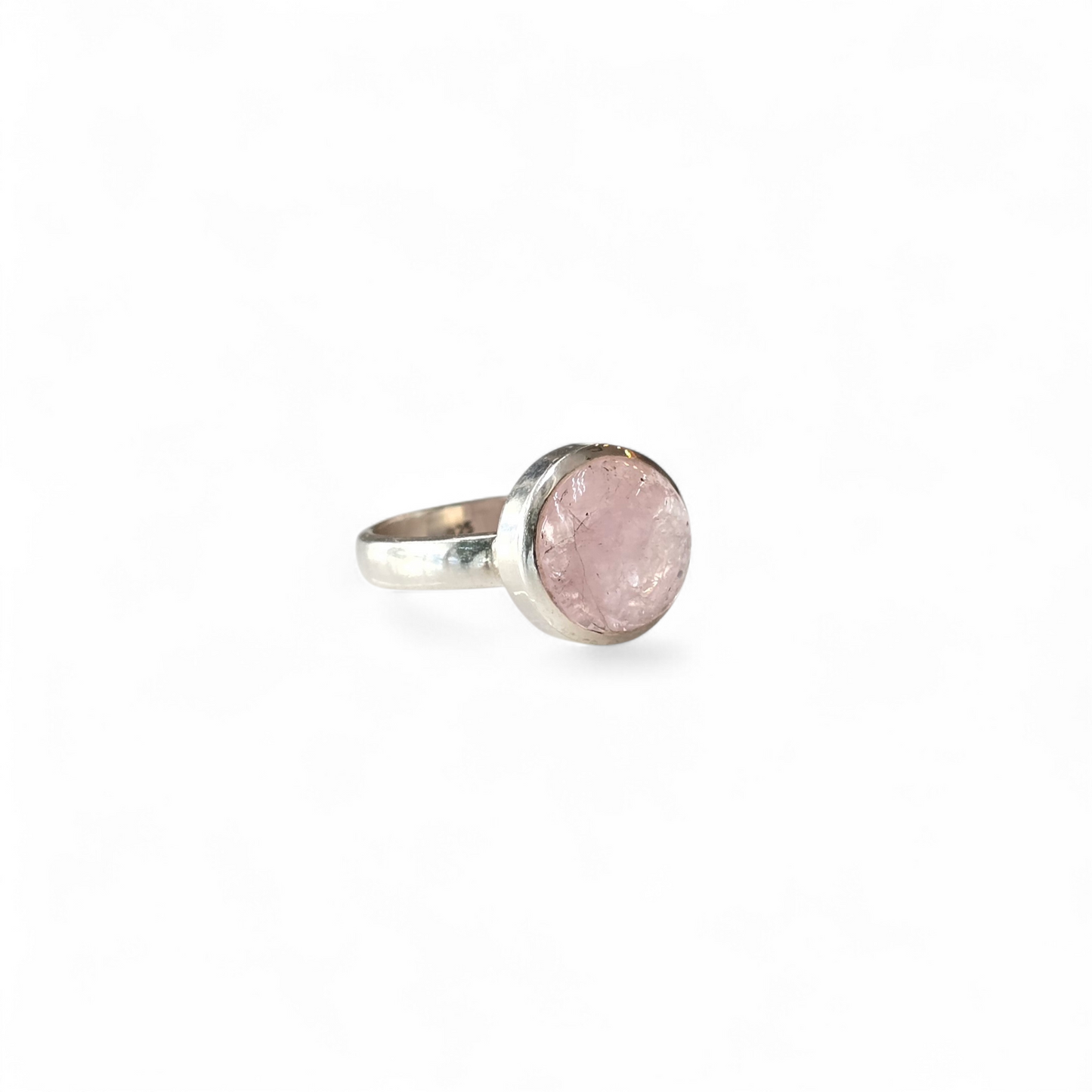 Morganite Size 8 Ring (Sterling Silver 925)