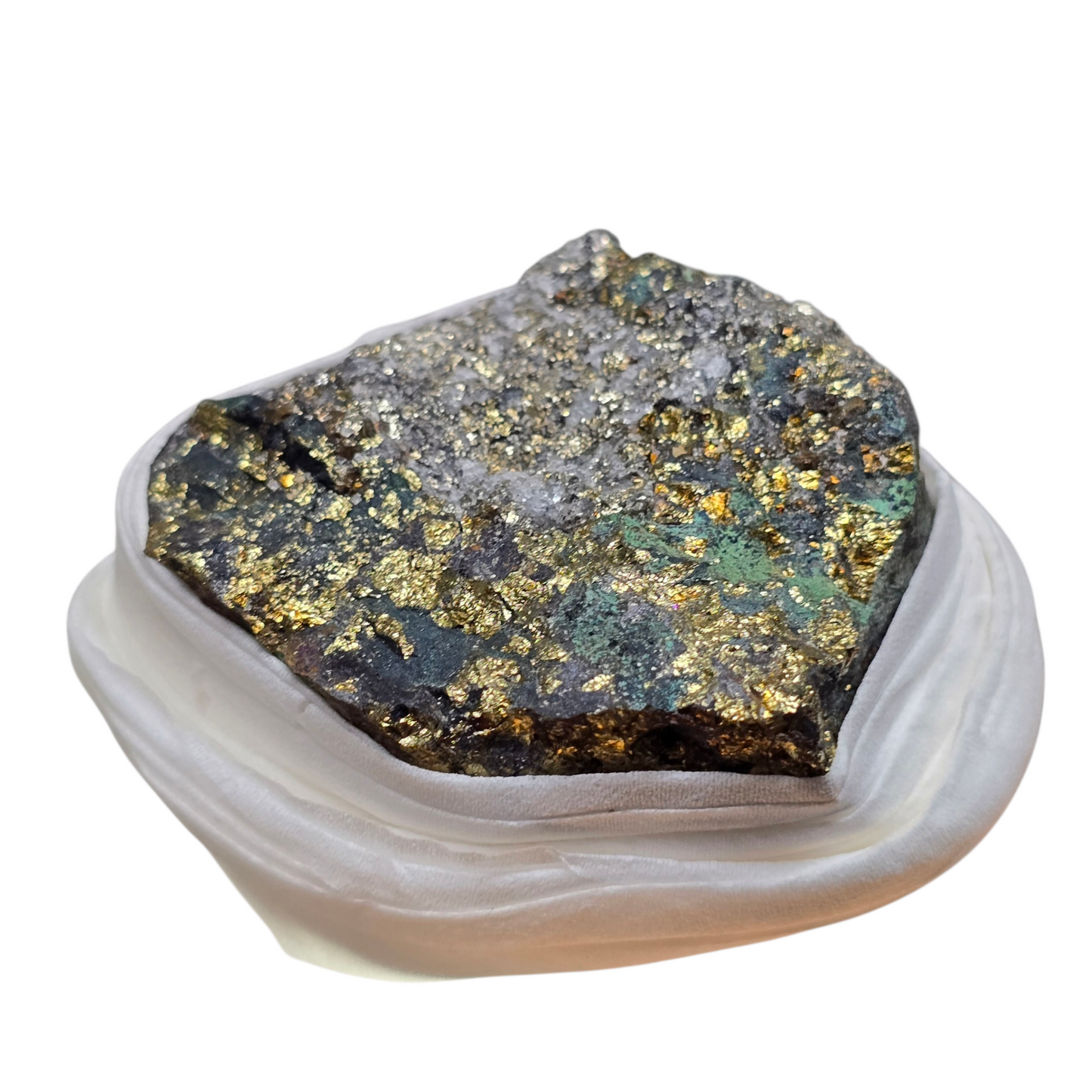 The Cosmic Spark: Raw Chalcopyrite Specimen