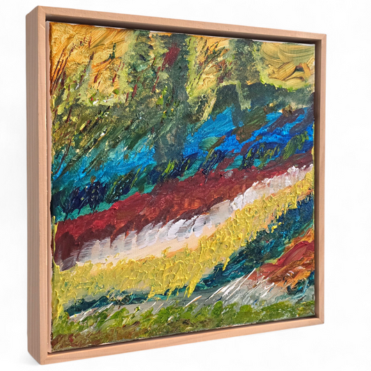 Whispers of the Wild: River of Turbulent Tranquility – Original Colour Therapy Art