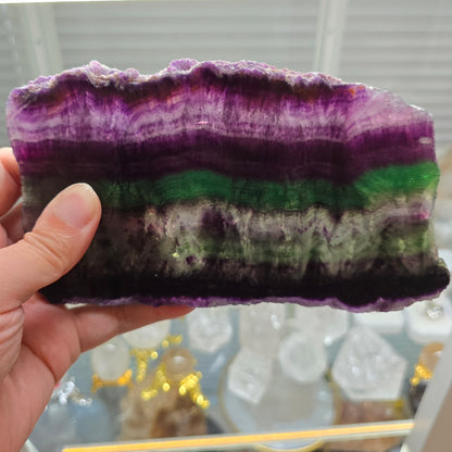 Polished Fluorite Slab AAA