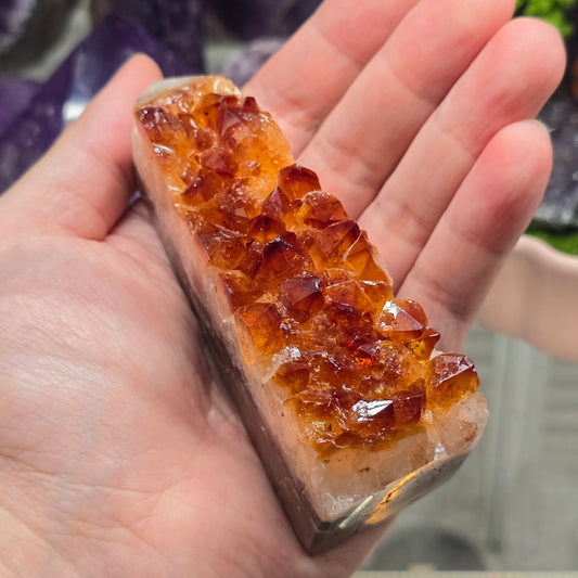Solar Energy & Manifestation: Citrine Cluster Obelisk