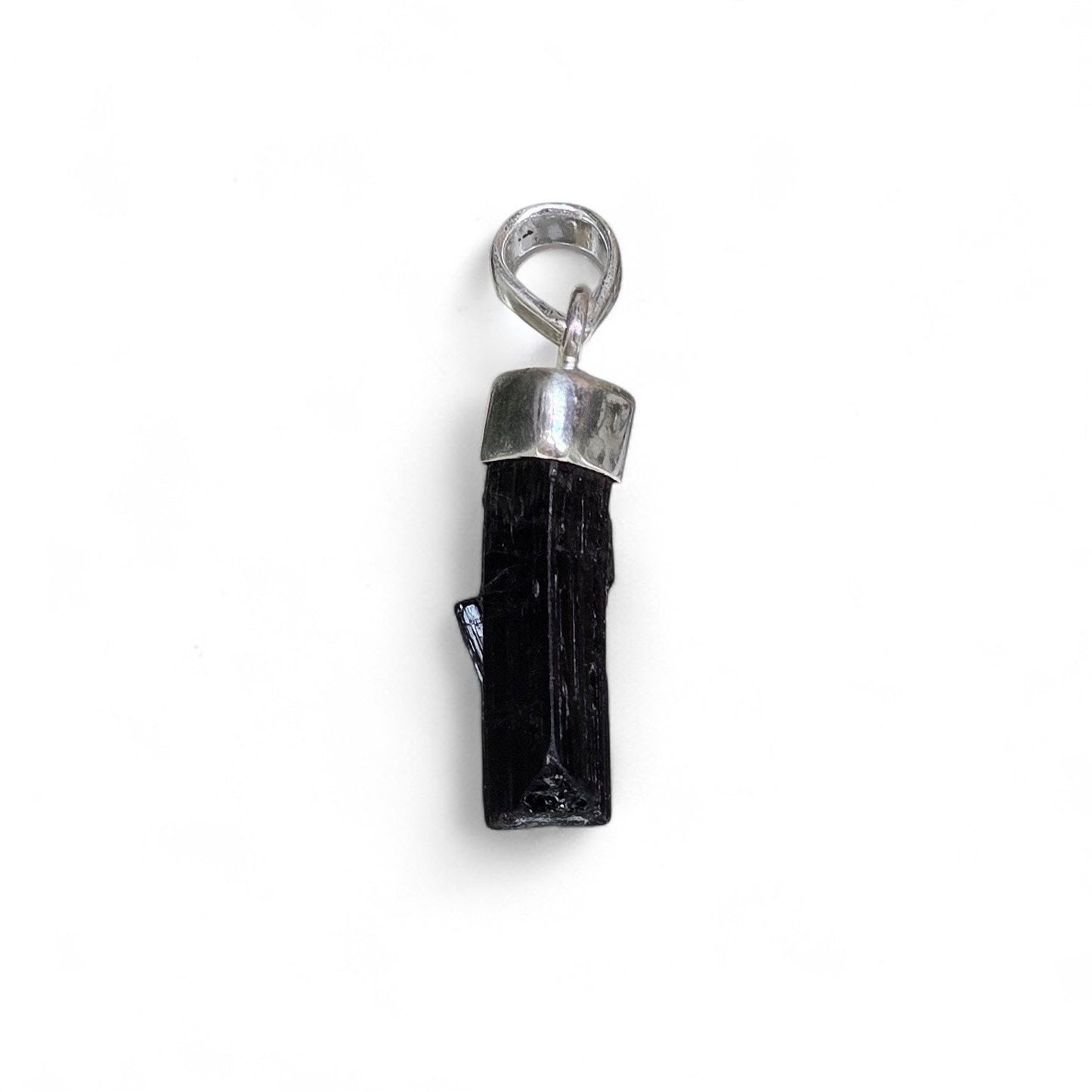 Black Tourmaline Pendant #3 (Sterling Silver 925)