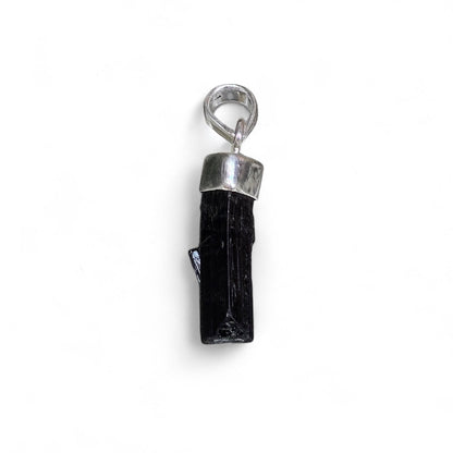 Black Tourmaline Pendant #3 (Sterling Silver 925)