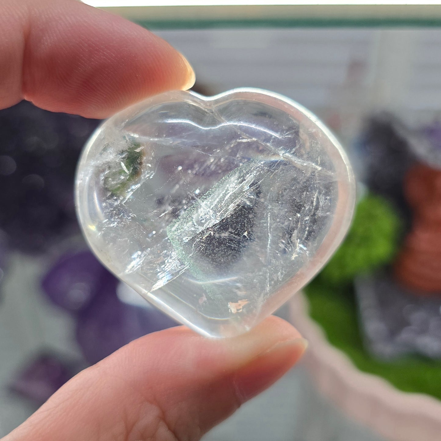 Clear Quartz Polished Heart #2