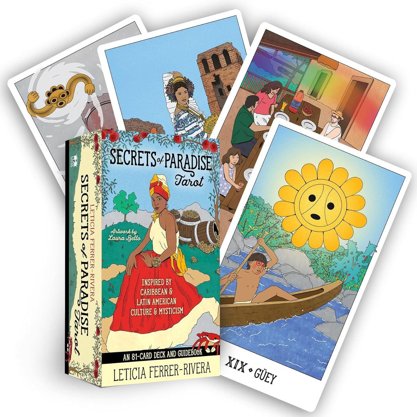 Secrets of Paradise Tarot: An 81-Card Deck & Guidebook -  Leticia Ferrer-Rivera