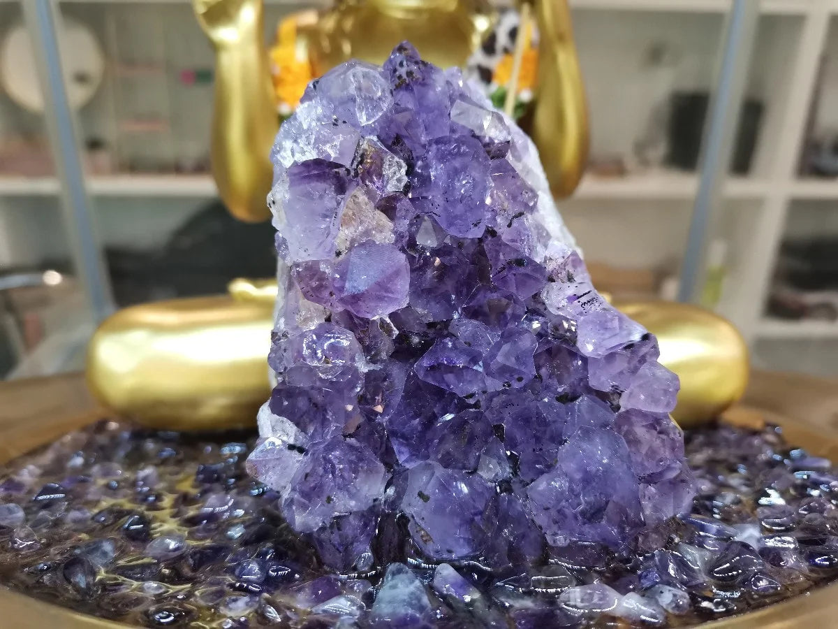 Amethyst Serenity: Lord Shiva Altar Statue