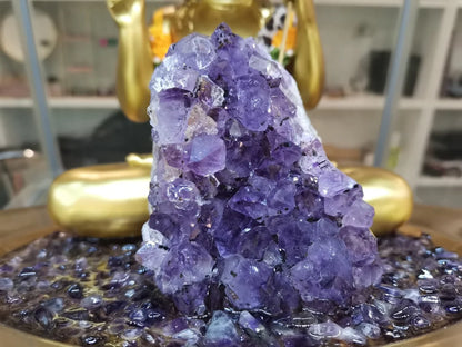 Amethyst Serenity: Lord Shiva Altar Statue