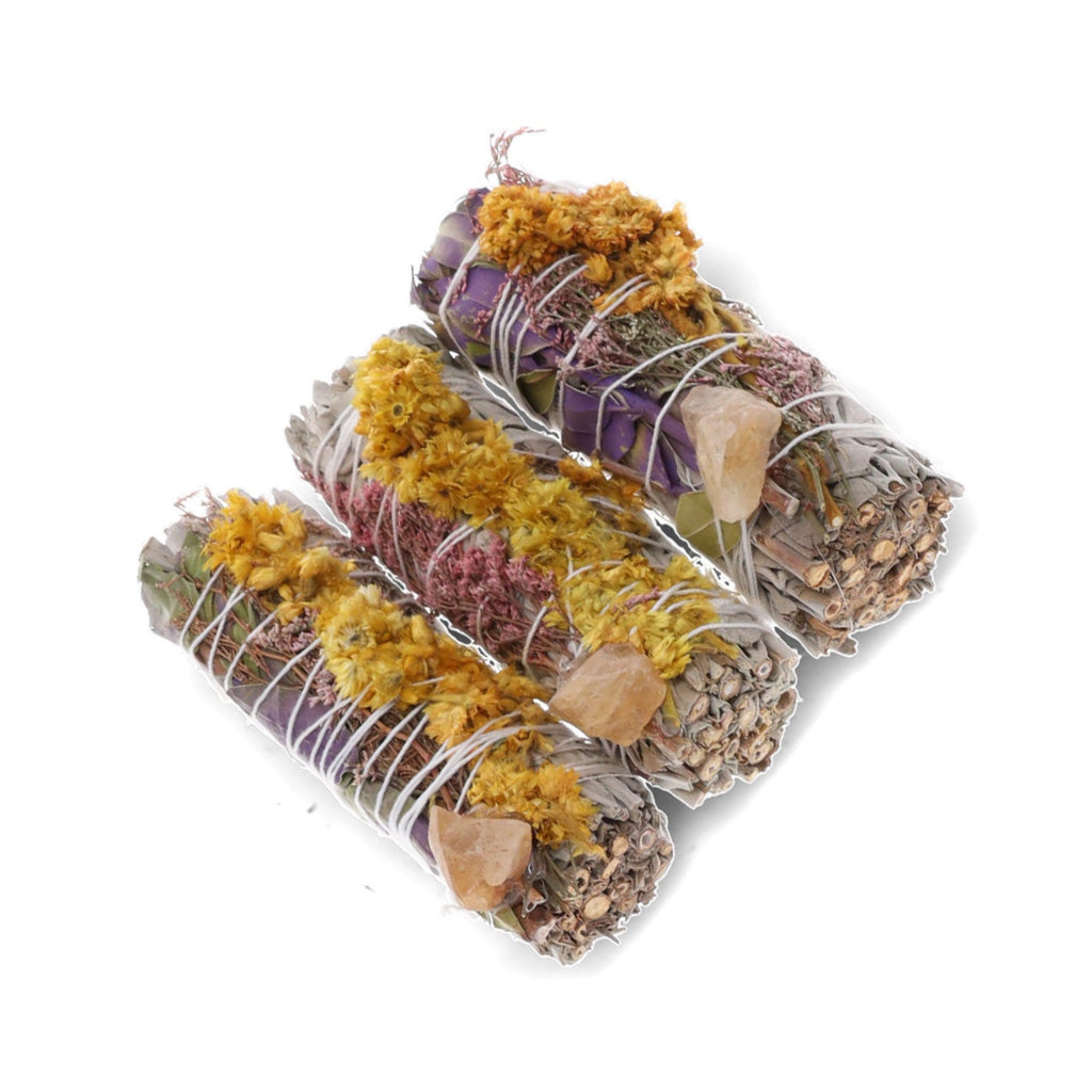 Flora Sage Smudge Stick - The Solar Prosperity Wand